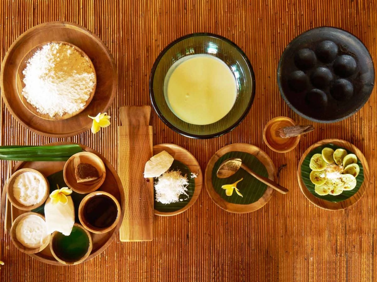 Traditional Balinese sweets parade laklak cooking class - Luxury Bali Tours and Travel