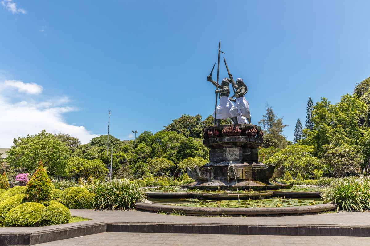 Puputan Badung Statue located at Denpasar City