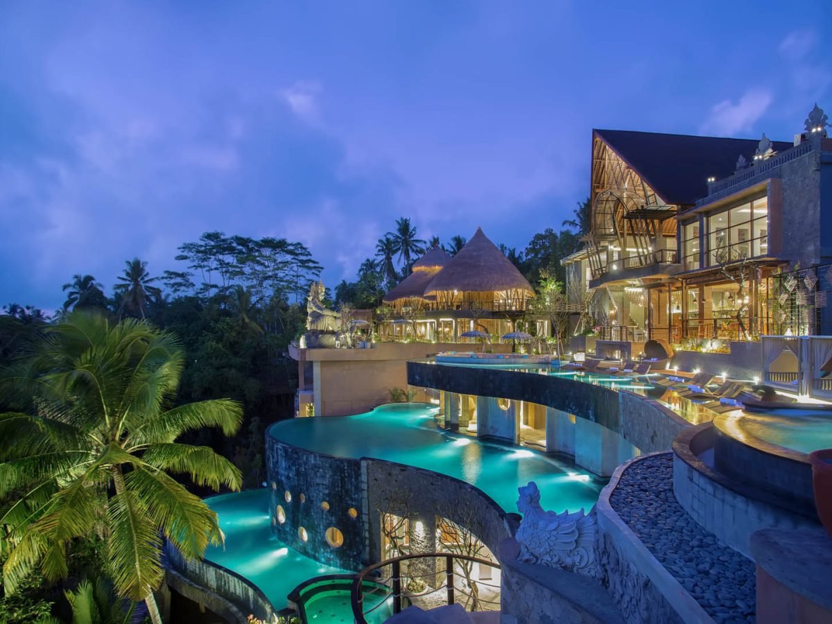 The Kayon Jungle tiered pool 12 luxury bali tours and travel